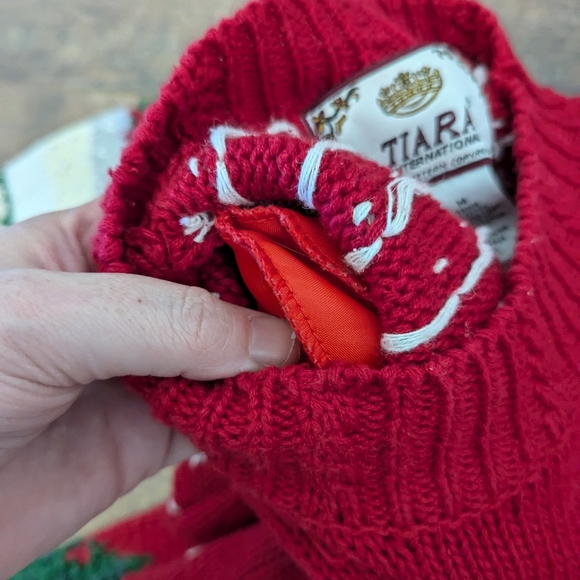 Vintage Embroidered Snowman Penguin Christmas Sweater Fair Isle - Picture 7 of 10